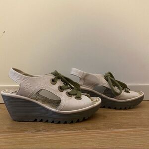 Fly LONDON-YLVA LACE UP LEATHER SANDALS